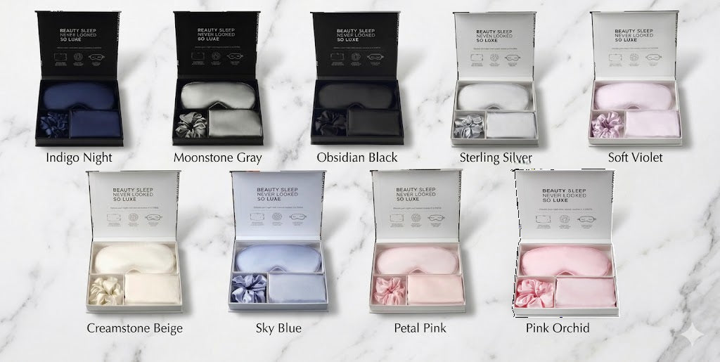 Satin Three-Piece Eye Mask Box Set