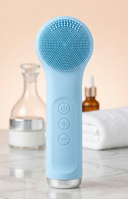 Avyra Silicone Facial Cleansing Device Pore Cleanser Face-cleaning Tool Deep-cleaning Electric Facial Brush
