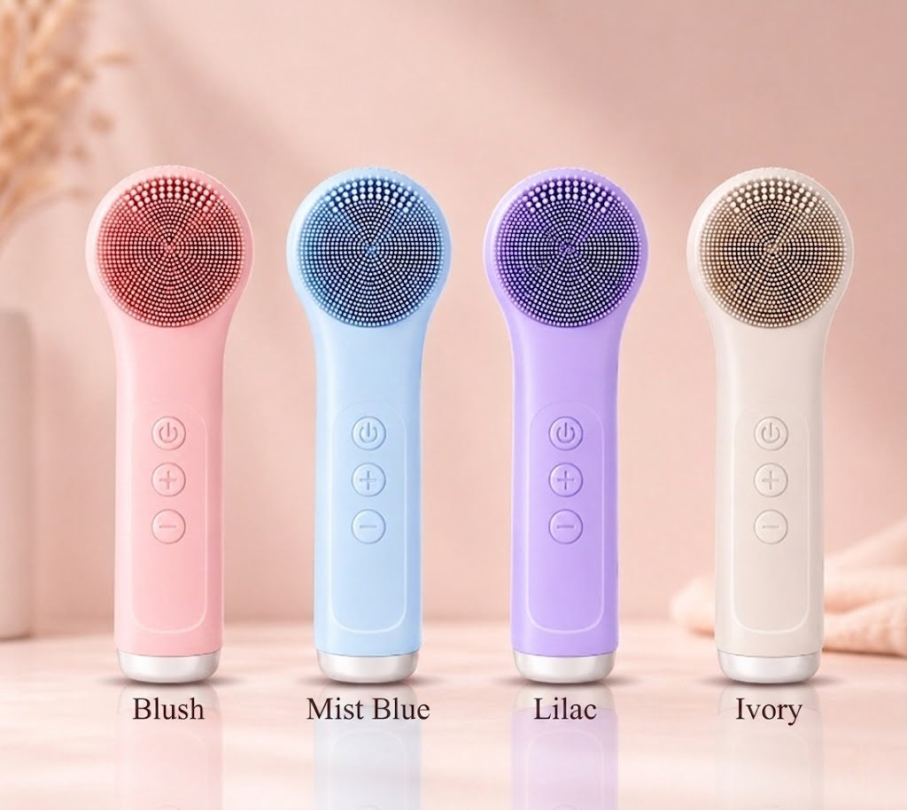Avyra Silicone Facial Cleansing Device Pore Cleanser Face-cleaning Tool Deep-cleaning Electric Facial Brush