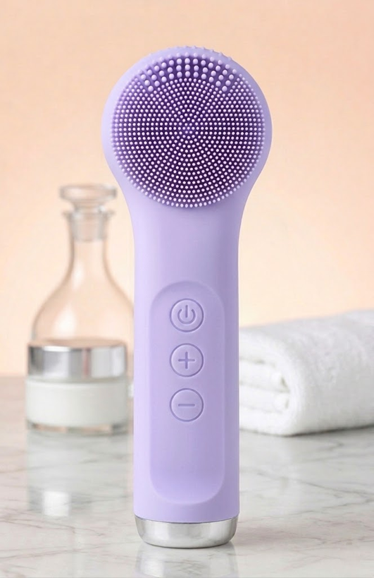 Avyra Silicone Facial Cleansing Device Pore Cleanser Face-cleaning Tool Deep-cleaning Electric Facial Brush