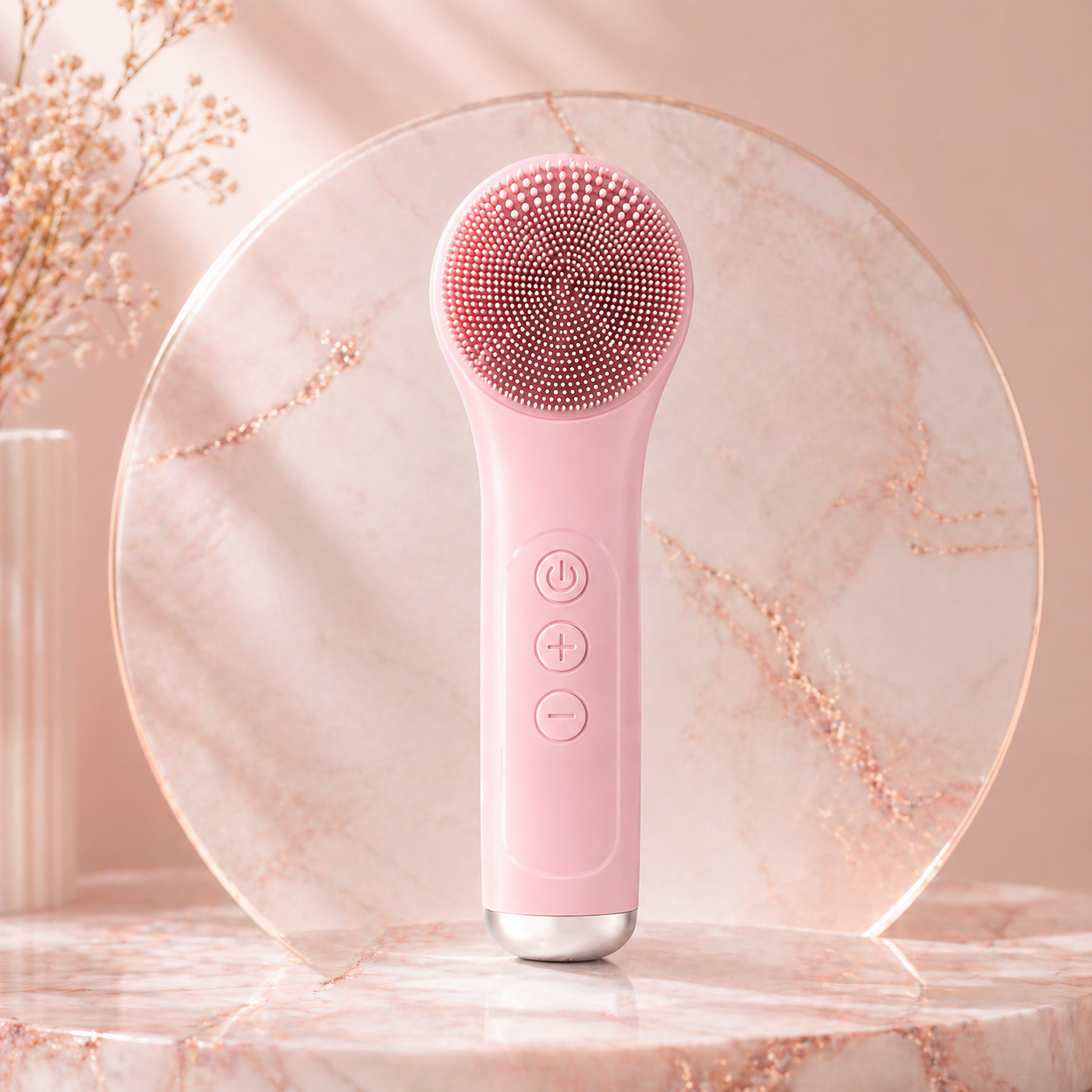 Avyra Silicone Facial Cleansing Device Pore Cleanser Face-cleaning Tool Deep-cleaning Electric Facial Brush