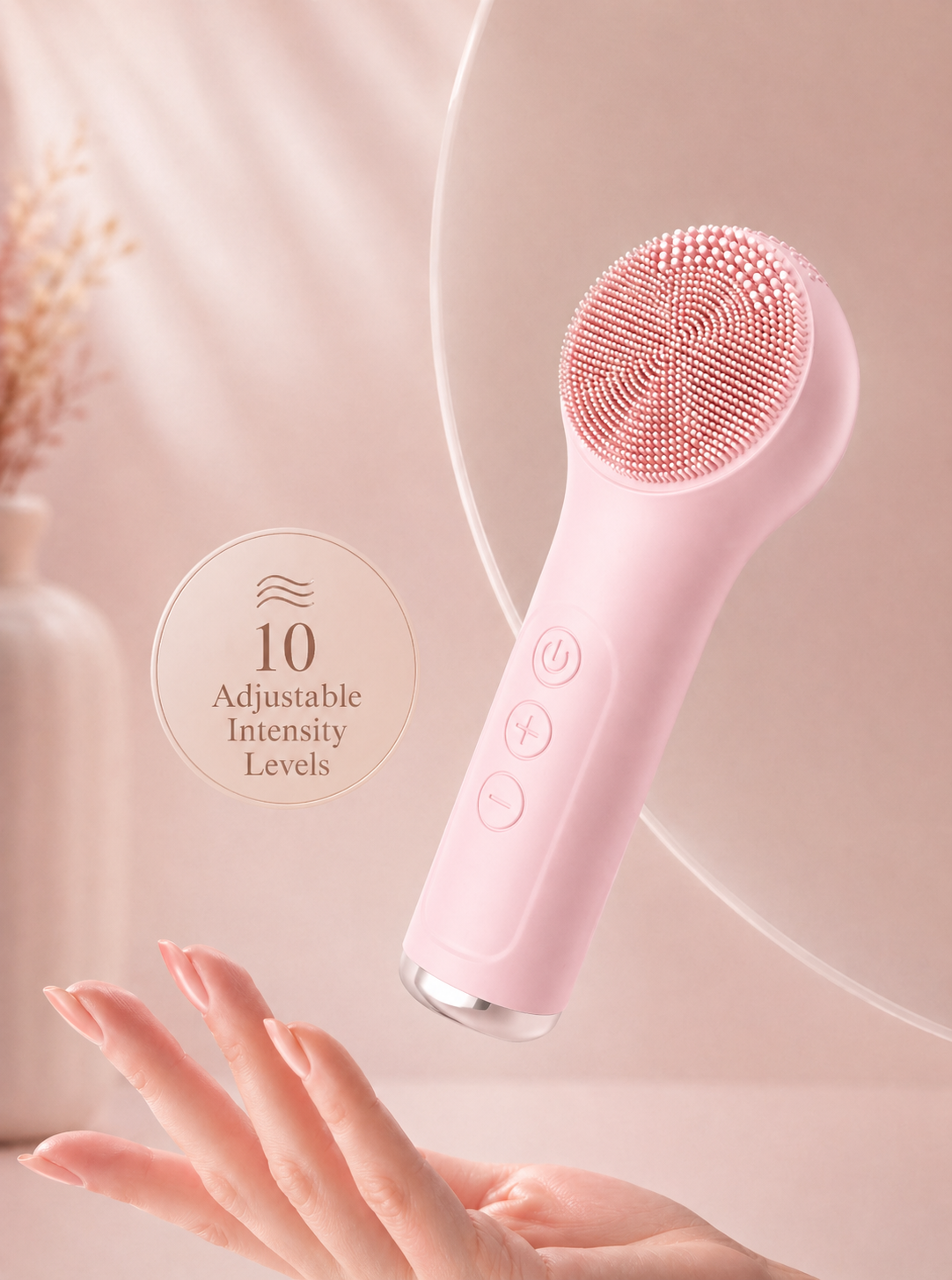 Avyra Silicone Facial Cleansing Device Pore Cleanser Face-cleaning Tool Deep-cleaning Electric Facial Brush